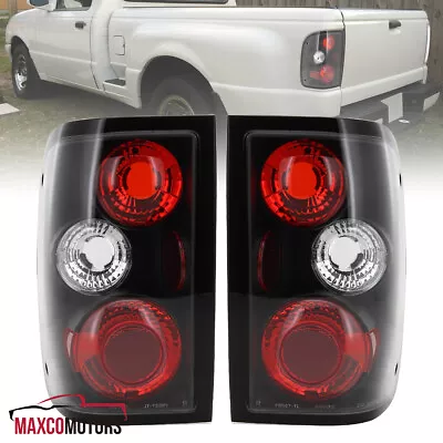 Black Tail Lights Fits 1993-1997 Ford Ranger Brake Lamps Left+Right Pair 93-97 • $45.12