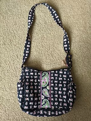 Vera Bradley Pink Elephant 2007 Spring Retired Pattern Design Shoulder Bag Purse • $9.72