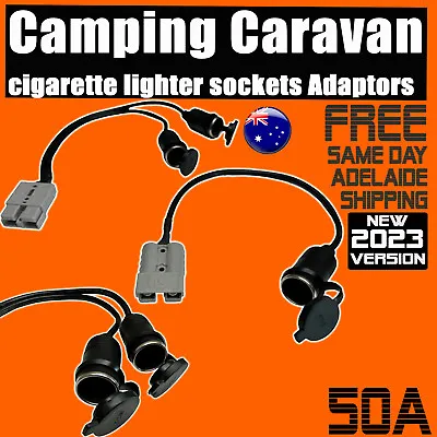 $21.95 • Buy 50 Amp Anderson Plug Cigarette Lighter Socket Adaptor Battery 12v Caravan 4x4
