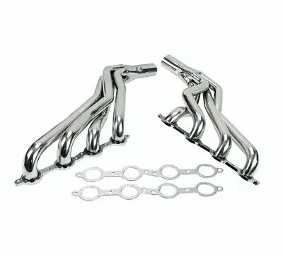 Stainless Steel Long Tube Headers W/ Gaskets For Chevy GMC 07-14 4.8L/5.3L/6.0L • $220.99