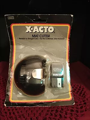 Vintage X-ACTO Mat Cutter X7740 Black USA Beveled Or Straight Cuts • $11