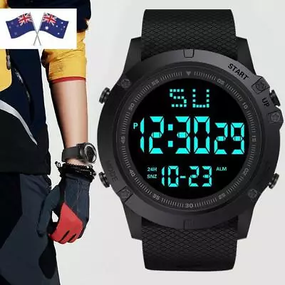 Simple Mens Watch Casual Digital Watch Large Dial Wristwatches  Military Sports • $14.07