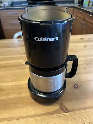 Cuisinart DCC-450BK 4-Cup Coffee Maker Stainless-Steel Carafe TESTED TURNS ON • $20