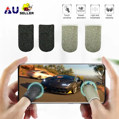 $4.99 • Buy 2x/4x Mobile Finger Sleeve Touch Screen Game Controller Sweatproof Gloves