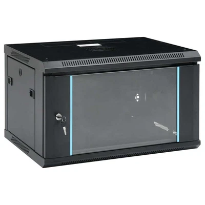 £121.99 • Buy VidaXL 6U Wall Mounted Network Cabinet 19 IP20 600x450x375 Mm UK HOT