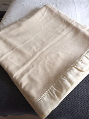 £64.99 • Buy Vintage JONELLE Richmond KING 100% MERINO WOOL BLANKET MOTHPROOFED NEW ~ NEW 