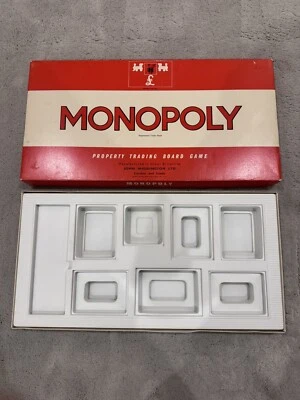 Vintage Monopoly Board Game Original Classic Vintage Red EMPTY BOX 1970s No. 402 • £3