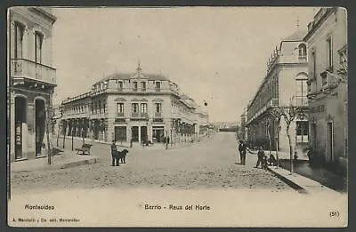 Montevideo Uruguay: C1906 Postcard BARRIO REUS DEL NORTE Mailed 1912 Puerto Rico • $7