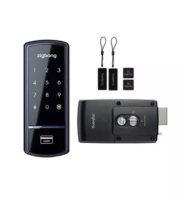 Samsung Jigbang SHS-1321 Smart Digital Door Lock Deadbolt Password 4PCS Key Tags • $192.26