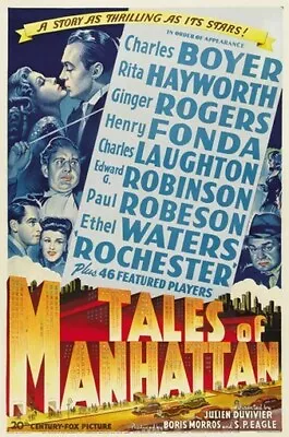 TALES OF MANHATTAN MOVIE POSTER Henry Fonda VINTAGE • $9.98