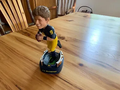 J J McCarthy University Of Michigan Football Star Quarterback Bobble Head NIB • $99