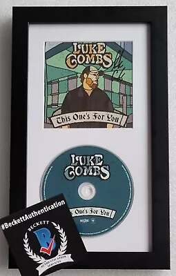 Luke Combs Autograph Beckett Bas Coa Signed Country Music Singer Cd Display Cert • $349