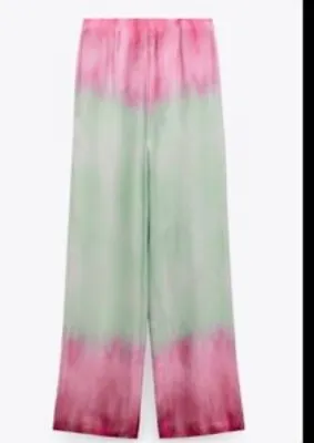 Zara Tie Dye Silky Zara Trousers L New • £25
