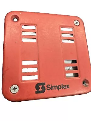 Vintage Simplex Fire Alarm Horn Buzzer 2901-9553 21-30v Dc Red Tested • $59.99