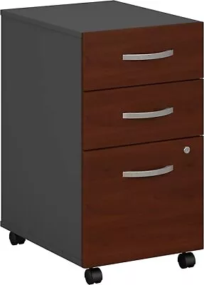 Bush Business Components 3-Drawer Mobile File WC24453 - Cherry/Graphite Gray • $394.46