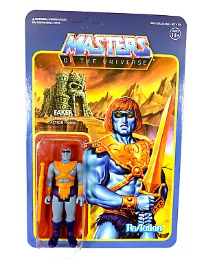 Masters Of The Universe Faker Leo India Toy Card Variant Super7 ReAction Figure • $10.50