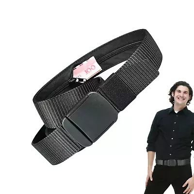 Travel Security Belt Hidden Money Pouch Wallet Pocket Waist Belt Safe  • $11.09