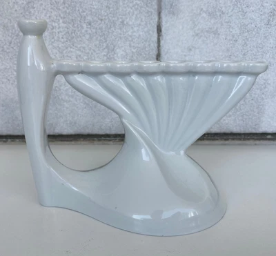 $29.90 • Buy Vintage Israel Naaman Menorah Hanukkah  White Porcelain Hand Casted