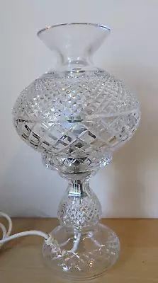 Waterford Crystal Inishmaan Table Lamp Massive 14” High  Vintage Irish Crystal • $367.29