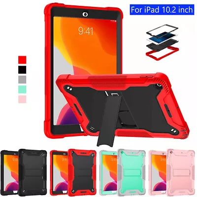 NEW CASE For IPad 10.2  9th 8th 7th Generation Stand Hard Cover Kids Shockproof • £12.89