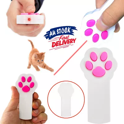 Playing Toy Dog Pet Laser Pointer LED Interactive Cat Claw Shape Funny Beam • $7.55