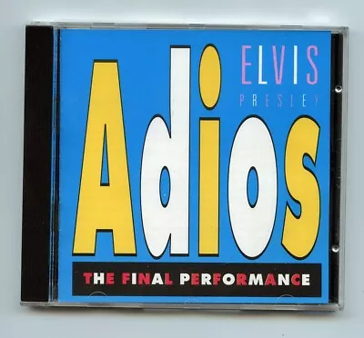 Rare Rock 'n Roll CD - Elvis Presley - Adios The Final Performance - Import • $39.99