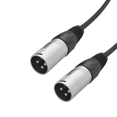 W Audio 0.25M XLR Male To Male Gender Changer Adaptor Lead Cable • £5.99