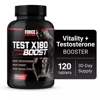 Force Factor Test X180 BoostTestosterone Booster D-Aspartic Acid 120 Tablets • $24.98