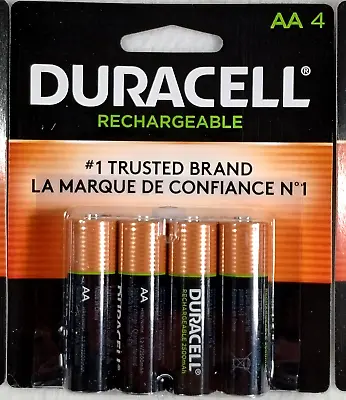 Duracell Rechargeable AA Batteries 4 Count • $16.99