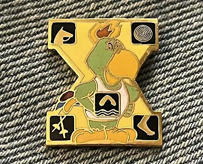 Modern Pentathlon Pin ~ 1987 Pan Am Games ~ Mascot Amigo ~ Parrot ~ Non Olympic • $4