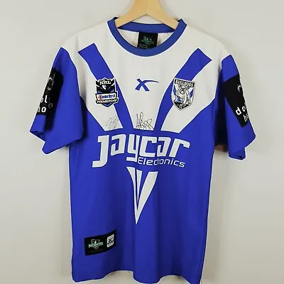 $195 • Buy CANTERBURY BULLDOGS Blades Mens Size S 2010 NRL Rugby League Jersey *Signed*