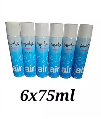 New Impulse Throwback  Air Body Spray  6 X 75ml • £14.59