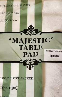 Majestic Table Pad ROUND 70  Table Pad Top Protector Vtg New Sealed  • $16