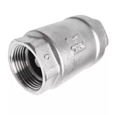 304 Stainless Steel One-way Valve 1 Inch NPT Backflow Valve  Oil Water Gas • $18.71