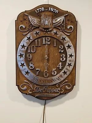 Rare Vintage Dr. Pepper Bicentennial Wall Clock/sign  Not Working Properly  • $81.95