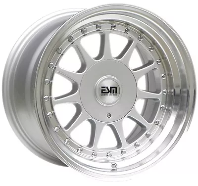 16x8 16x9 Silver 4x100 5x100 ESM-03R Wheels Rims VW Jetta Golf GTI • $720