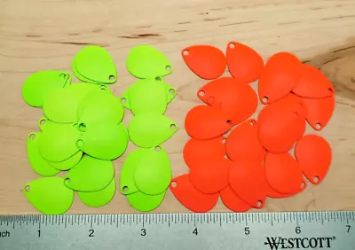 Colorado Spinner Blades Size 3 Fluorescent Orange And Chartreuse 50 Pack • $10.69