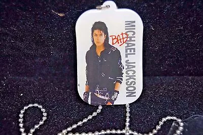 Michael Jackson Bad Tour Double-sided Dog Tag New • $7.99