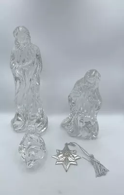 2000 Lenox Fine Crystal Millennium Nativity Gift Set Of 4 #6048433W/Original Box • £48.26