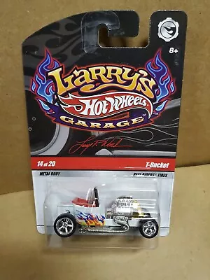 Hot Wheels Larry's Garage #14/20 T-Bucket White Metal Body Real Riders • $6.99