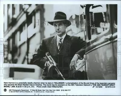 1990 Press Photo Mark Harmon In The Title Role Of Dillinger - Spp34454 • $12.99