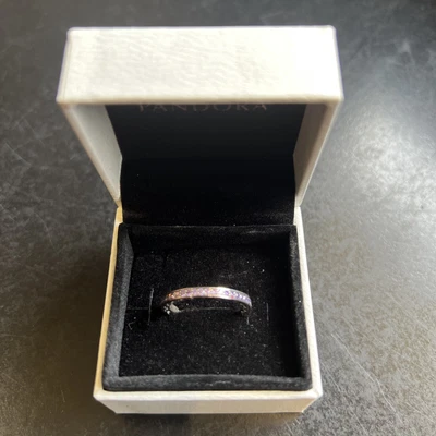 $19.99 • Buy New Pandora Purple Enamel And Stone Ring Size 54