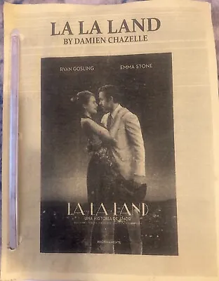 La La Land Movie Script Reprint Screenplay 2016 Emma Stone Ryan Gosling Film • $16.99