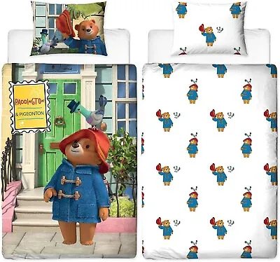 Paddington Bear Friends Single Duvet Cover Set | 2 Sided Reversible Polycotton • £23.49