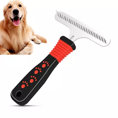 Pet Dog Cat Dematting Grooming Deshedding Tool Hair Fur Comb Brush Rake Universa • £4.33