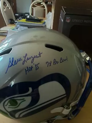 Steve Largent Full Size Replica RIDDEL SPEED HELMET With Two Inscriptions  • $299.99