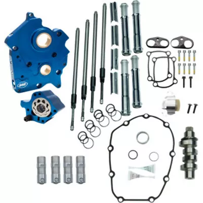 S&S M8 Cam Plate Oil Pump Kit Package Chrome 475C Chain Harley Touring Softail • $1399.95