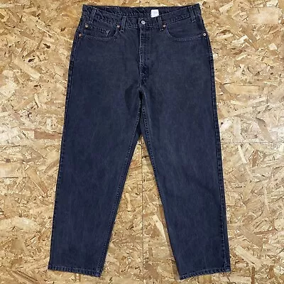 Vintage 90s Levis 550 Black Denim Jeans Size 38  X 30  • $16