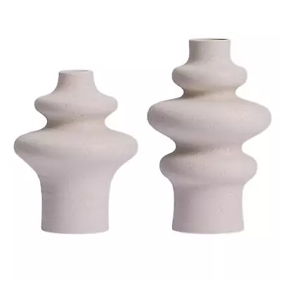 Ceramic Geometric Flower Vase Stylish For Wedding Party Table Centerpieces • £19.44