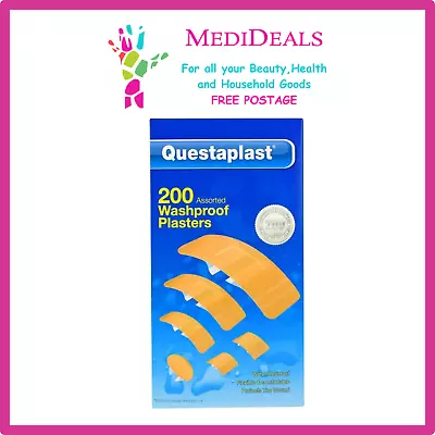 QUESTA 200 PK Of Assorted Plasters • £2.75